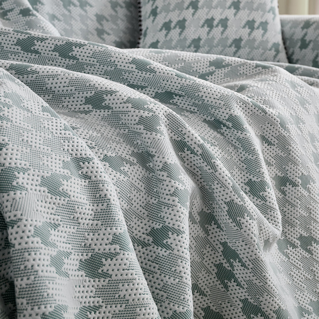 Houndstooth Non Slip Sofa Covers for Sofas Luxury Extra Large Blanket to Cover Couch