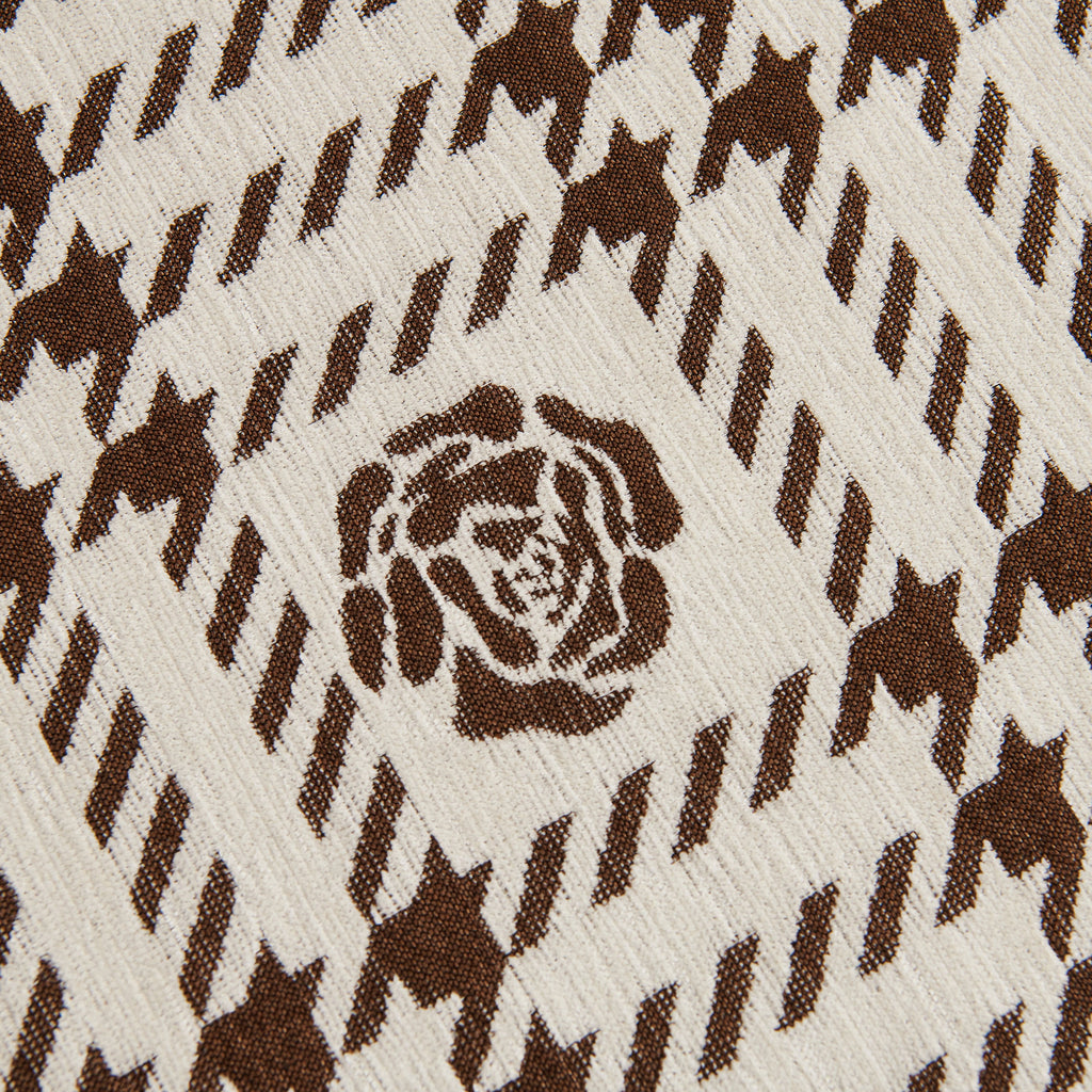 Chenille Houndstooth Sofa Throw Cover, Scratch Proof Cozy Throw Blankets for Couch