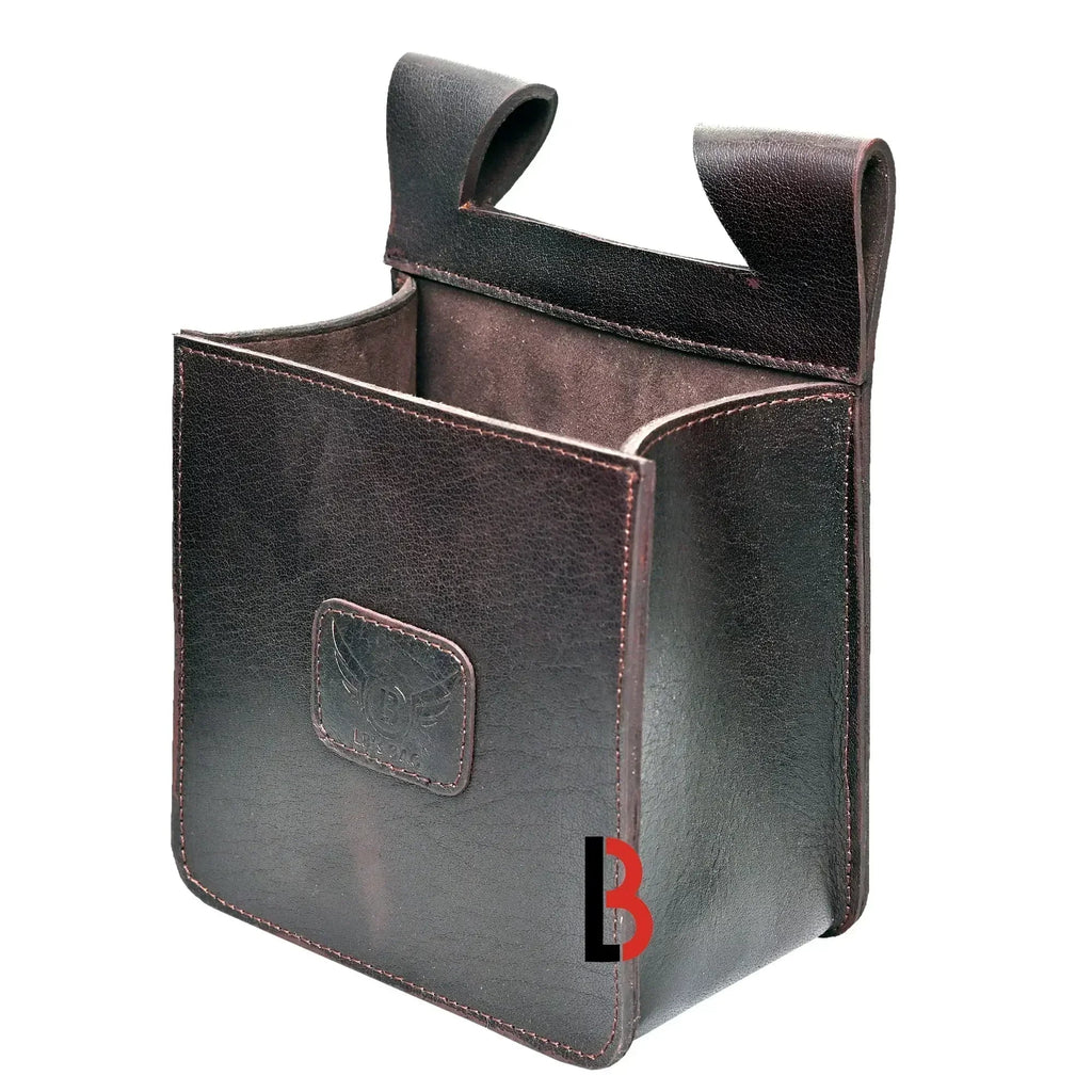 Cowhide Leather Trap Shooting Waist Bag Ammo Shot Gun Storage Shell Pouch Holder Cartridge Pouch 50+