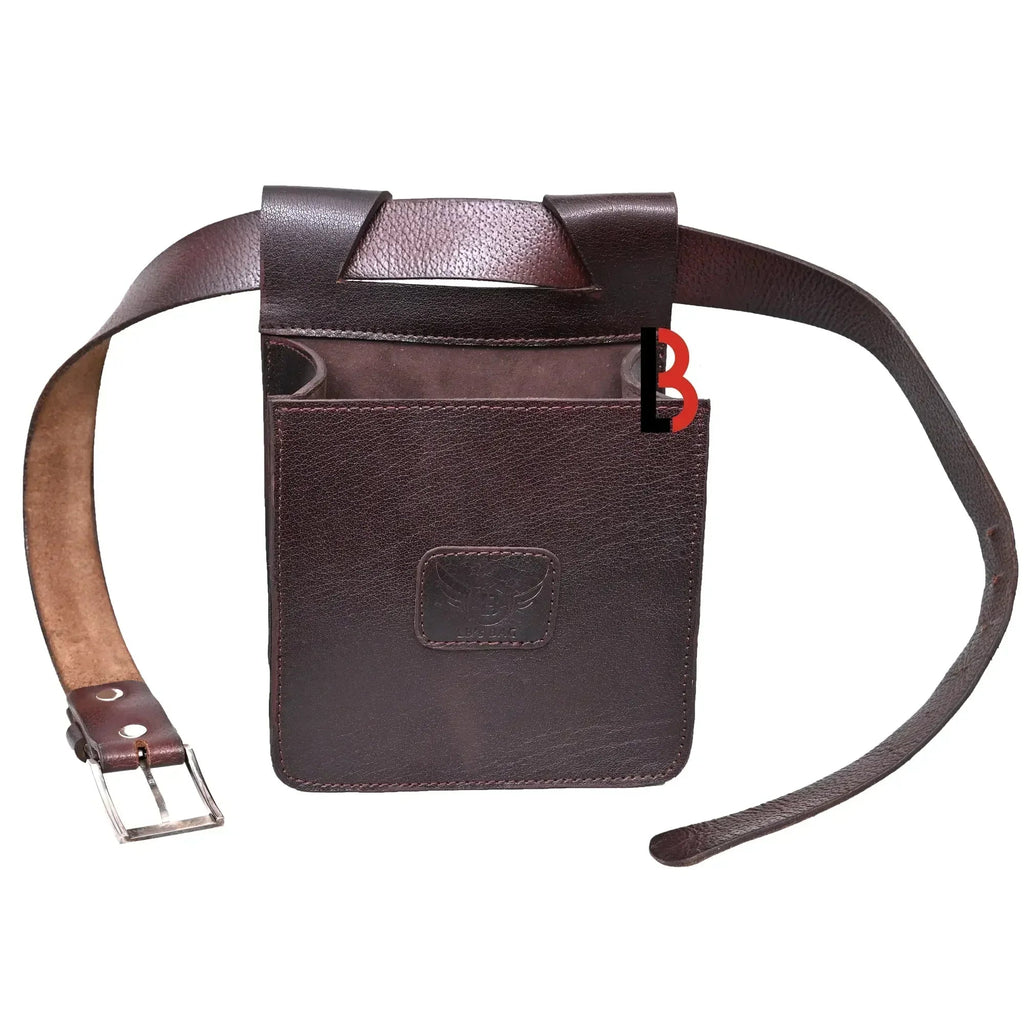 Cowhide Leather Trap Shooting Waist Bag Ammo Shot Gun Storage Shell Pouch Holder Cartridge Pouch 50+