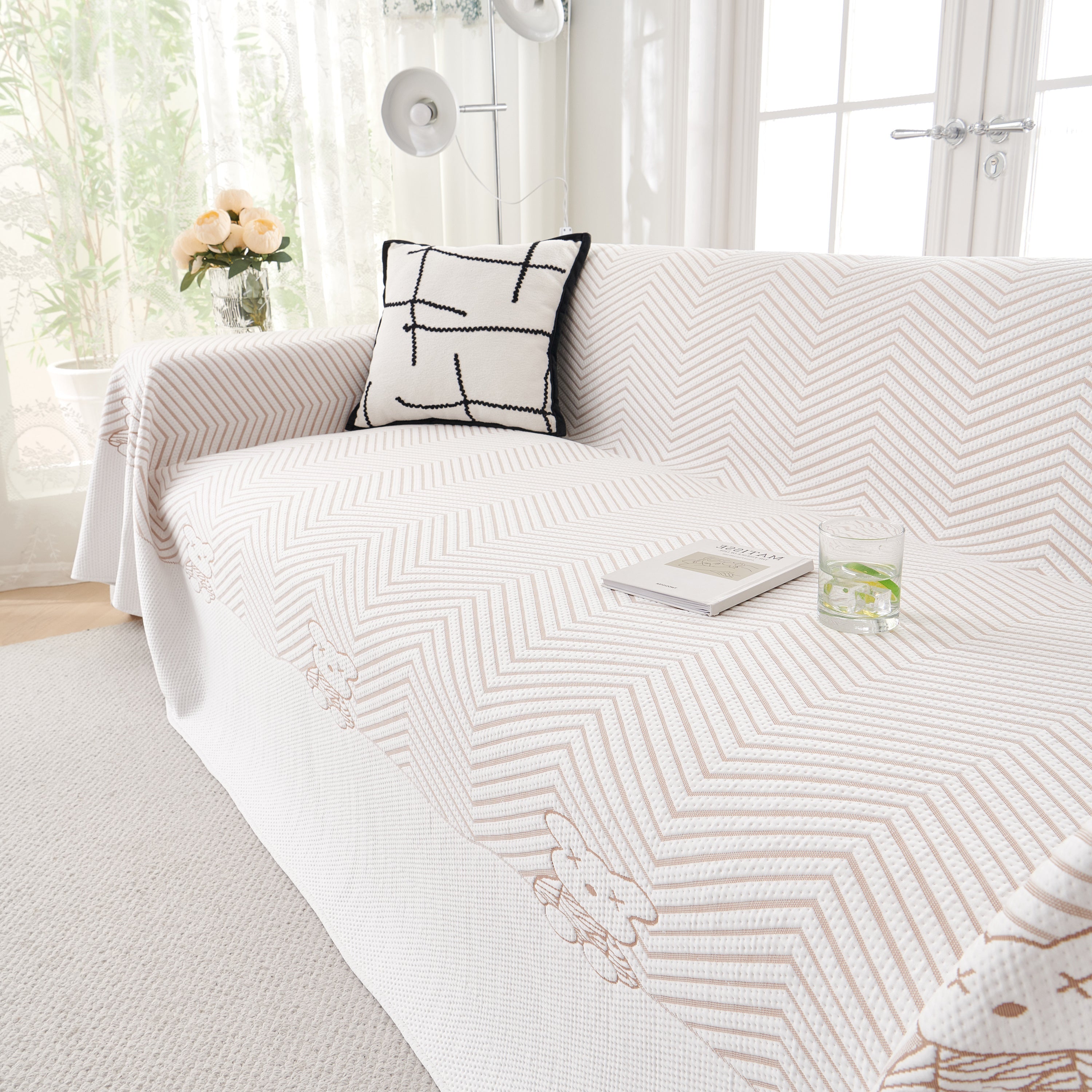 Cool Summer Blanket for Couches Soft Comfy Lightweight Cooling Sofa Blankets Cover