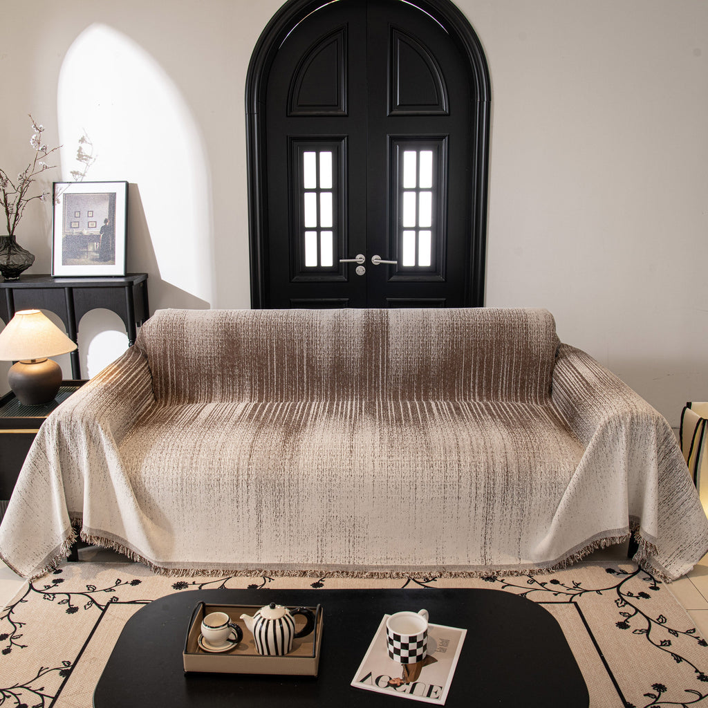 Modern Textured Sofa Cover Blanket, Tightly Woven Pet Sofa Throw for Sectional Couches