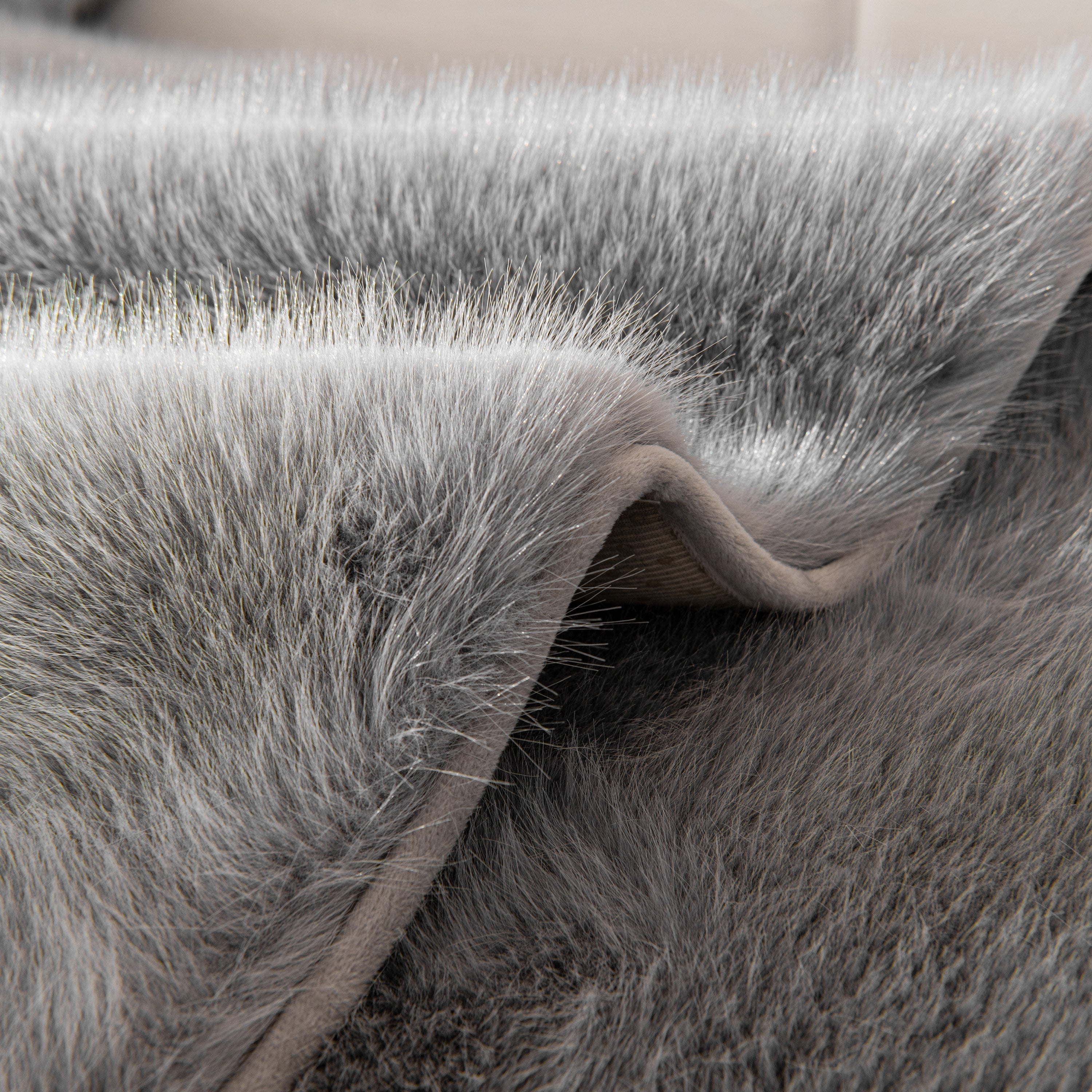 Faux Mink Velvet Luxury Fluffy Sofa Cushion, Winter Warm Thick Plush Non-slip Sofa Covers