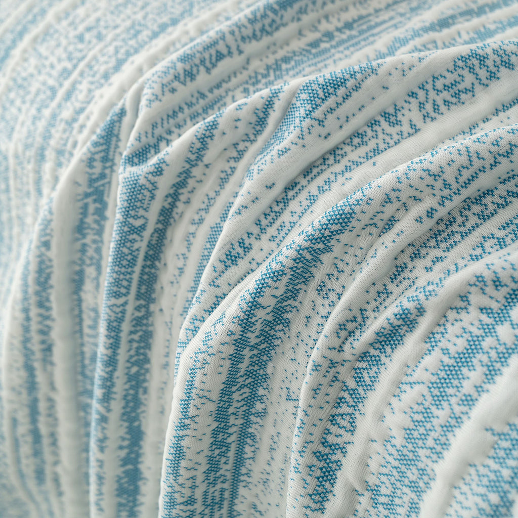 Summer Cooling Ice Silk Sofa Cover, Textured Stripe Soft Breathable Couch Throw Cover