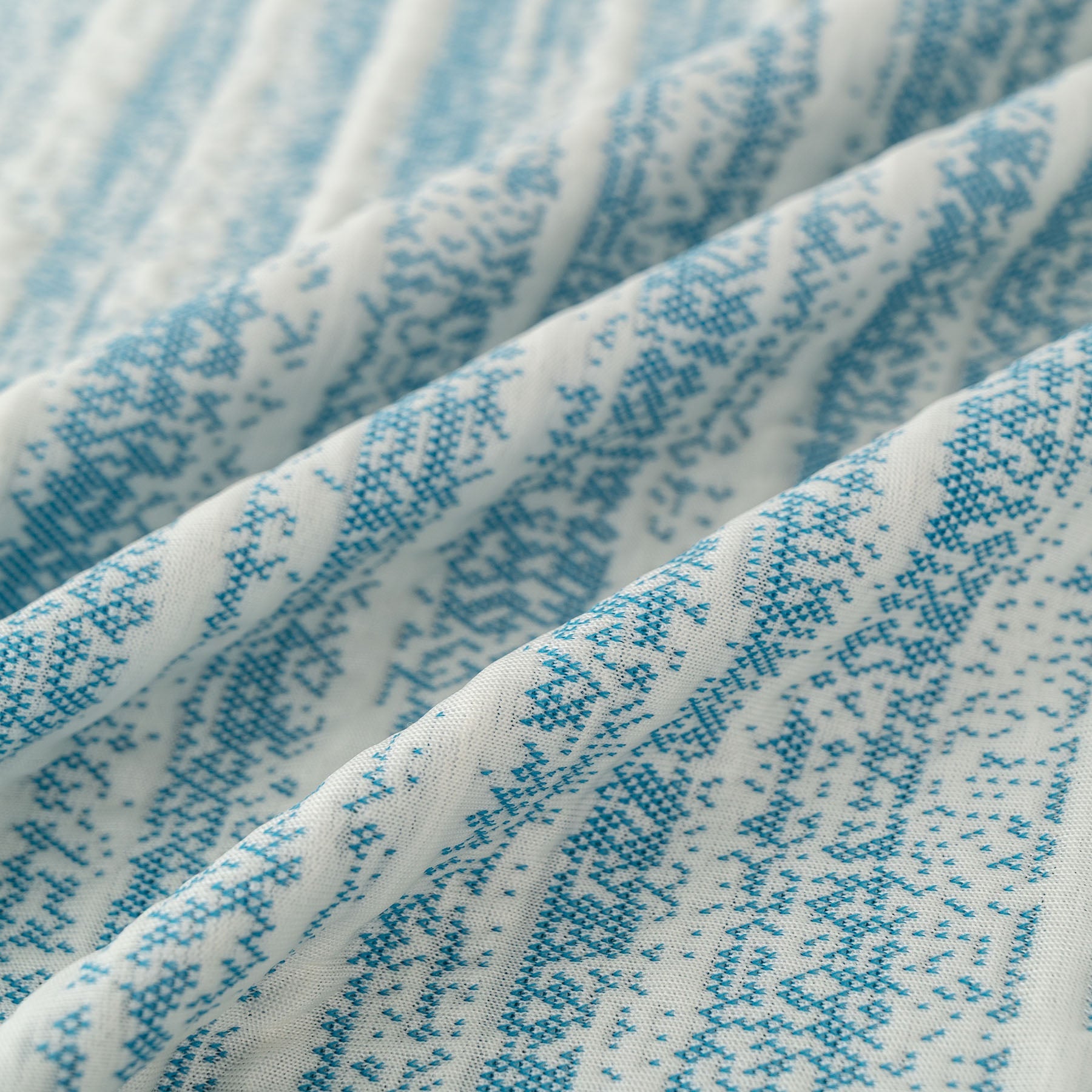 Summer Cooling Ice Silk Sofa Cover, Textured Stripe Soft Breathable Couch Throw Cover