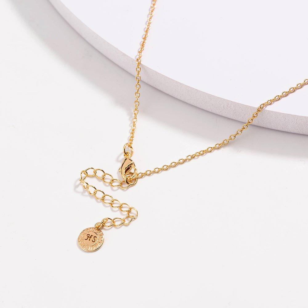 Dainty Black Onyx Beaded Link Necklace