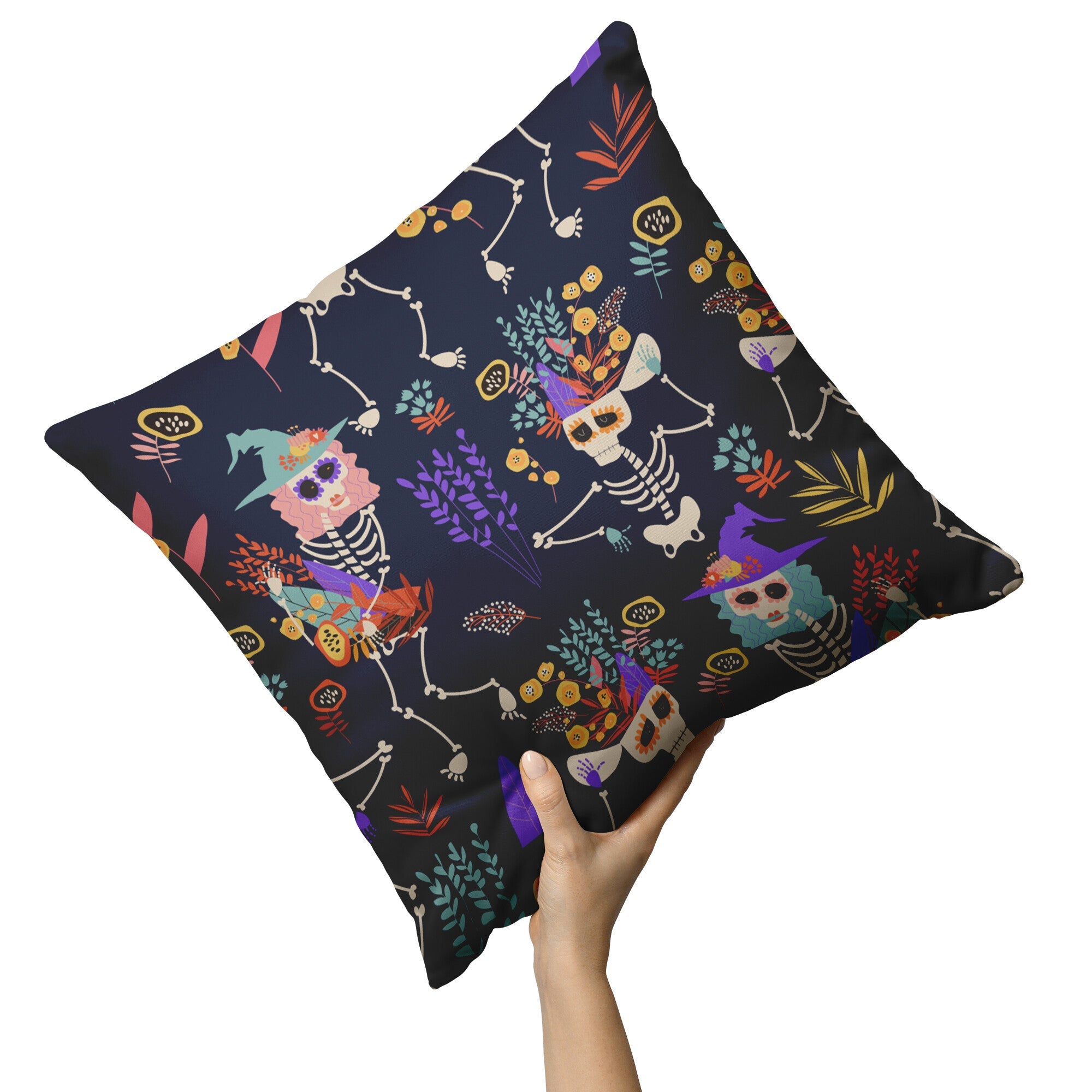 "Dance of the Dead" Throw Pillow