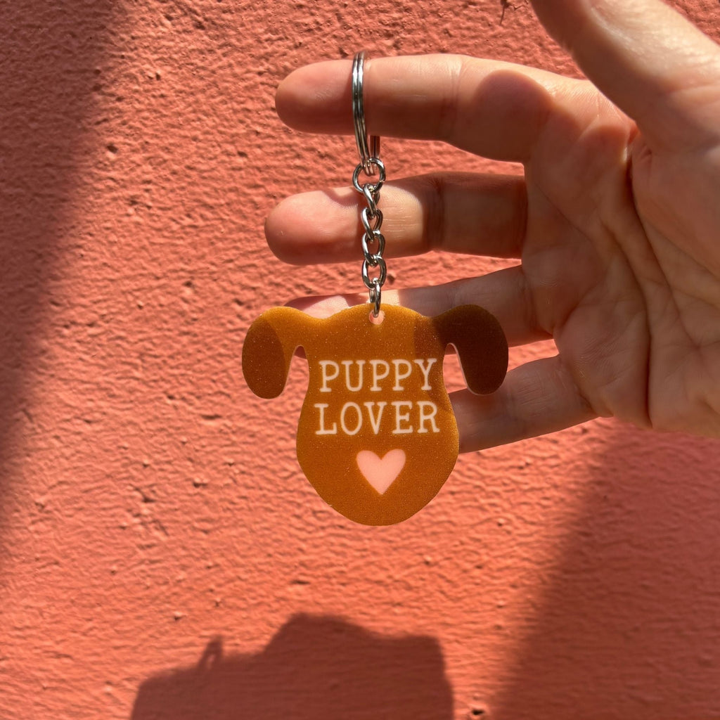 Dog-Themed Acrylic Keychains | 5 Style Options | Rescue Favorite Breed, I Woof You & Puppy Lover