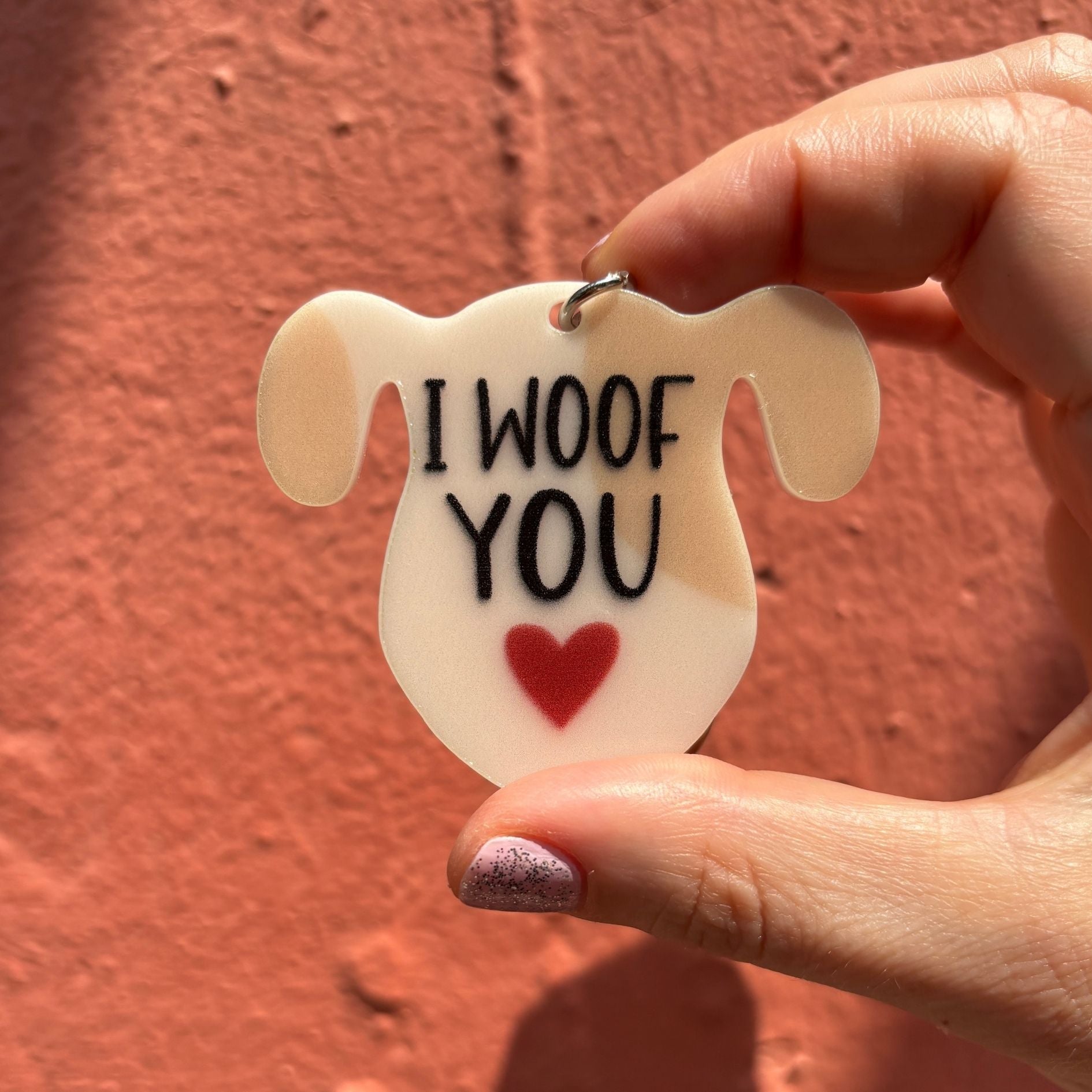 Dog-Themed Acrylic Keychains | 5 Style Options | Rescue Favorite Breed, I Woof You & Puppy Lover