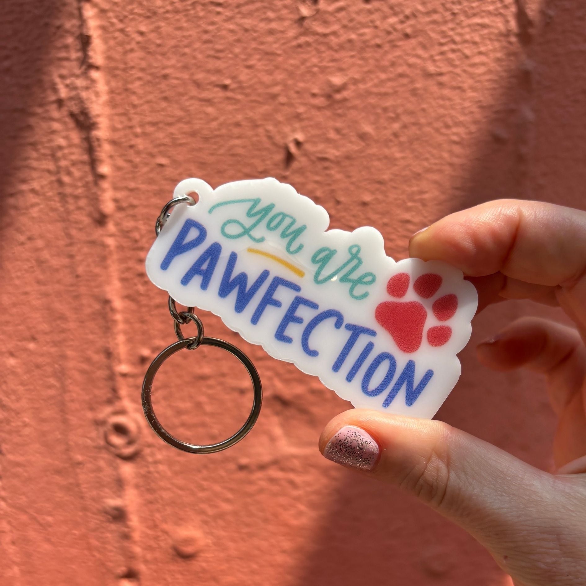 Dog-Themed Acrylic Keychains | 5 Style Options | Rescue Favorite Breed, I Woof You & Puppy Lover