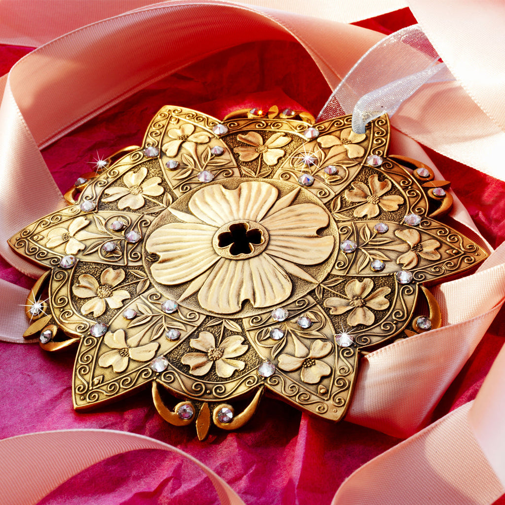 Snow Crystal Dogwood Ornament (Bronze)