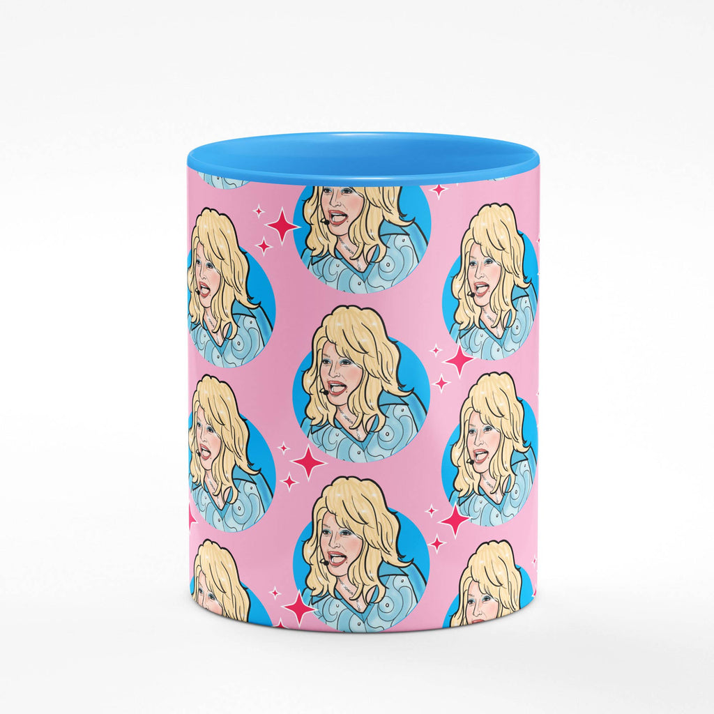 Dolly Parton Mug with Blue Interior | 11oz