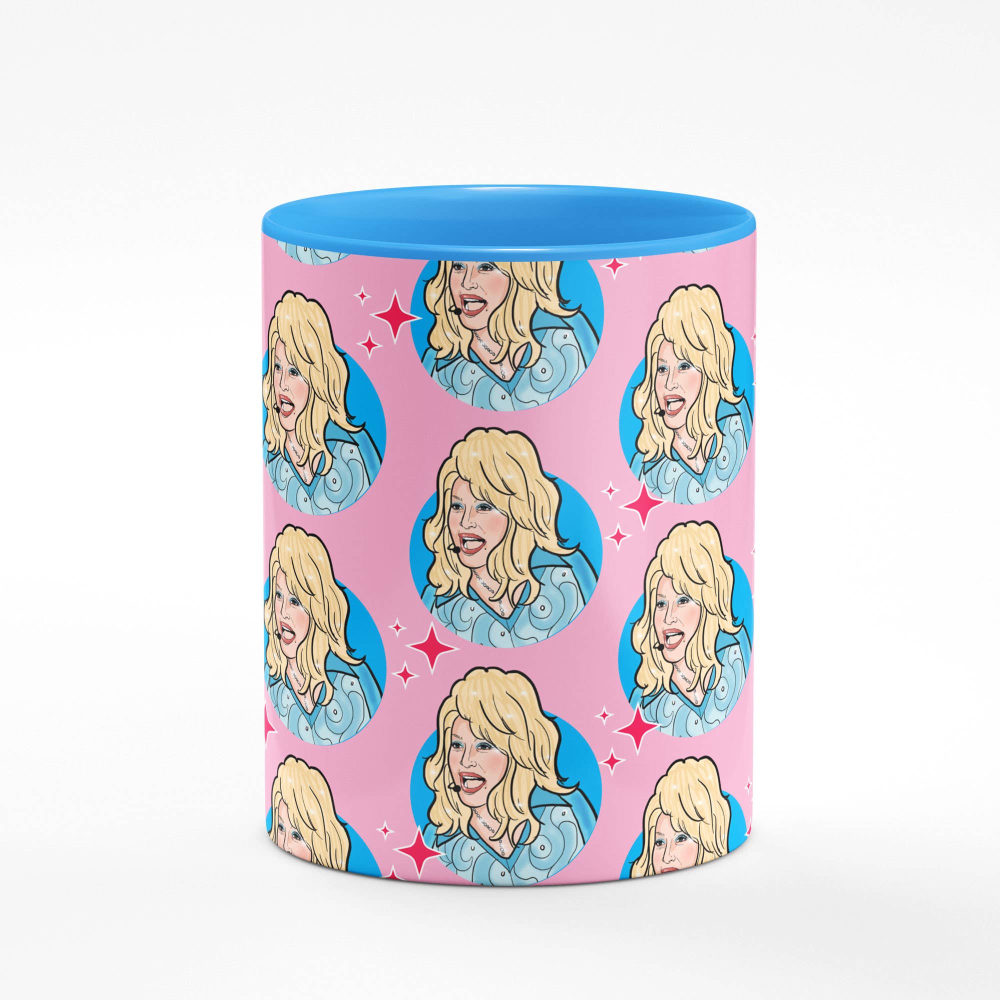 Dolly Parton Mug with Blue Interior | 11oz