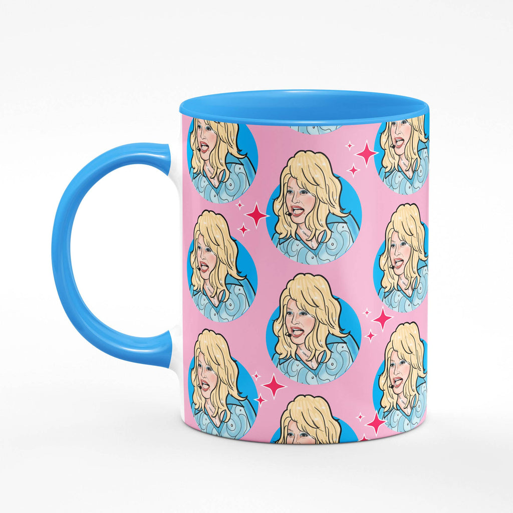 Dolly Parton Mug with Blue Interior | 11oz