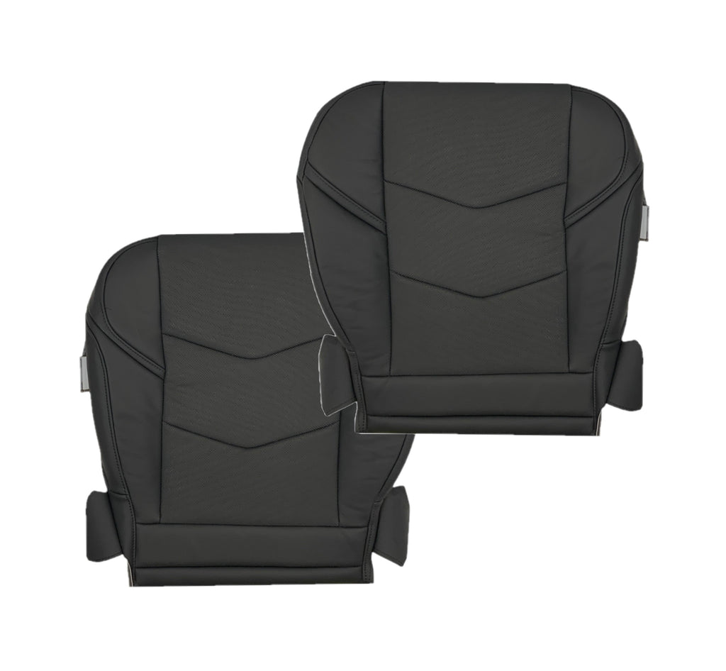 2015-2020 Cadillac Escalade Perforated Leather OR Syn. Leather Seat Cover in Black: Choose From Variation