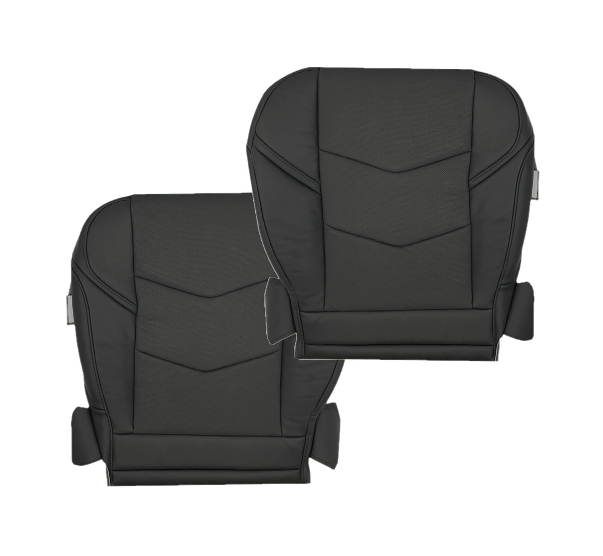 2015-2020 Cadillac Escalade Perforated Leather OR Syn. Leather Seat Cover in Black: Choose From Variation