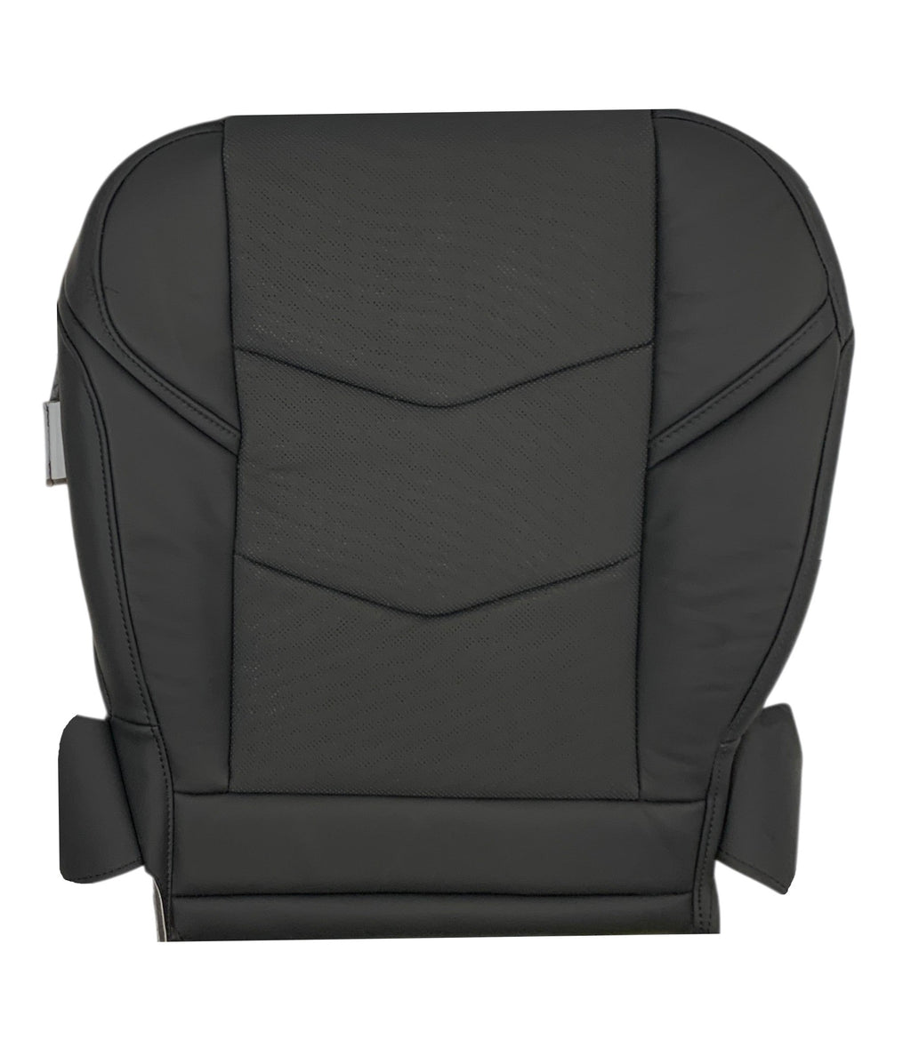 2015-2020 Cadillac Escalade Perforated Leather OR Syn. Leather Seat Cover in Black: Choose From Variation