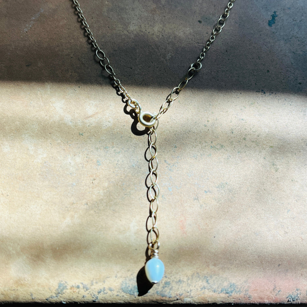14k gold filled LINX PEARL ANKLET