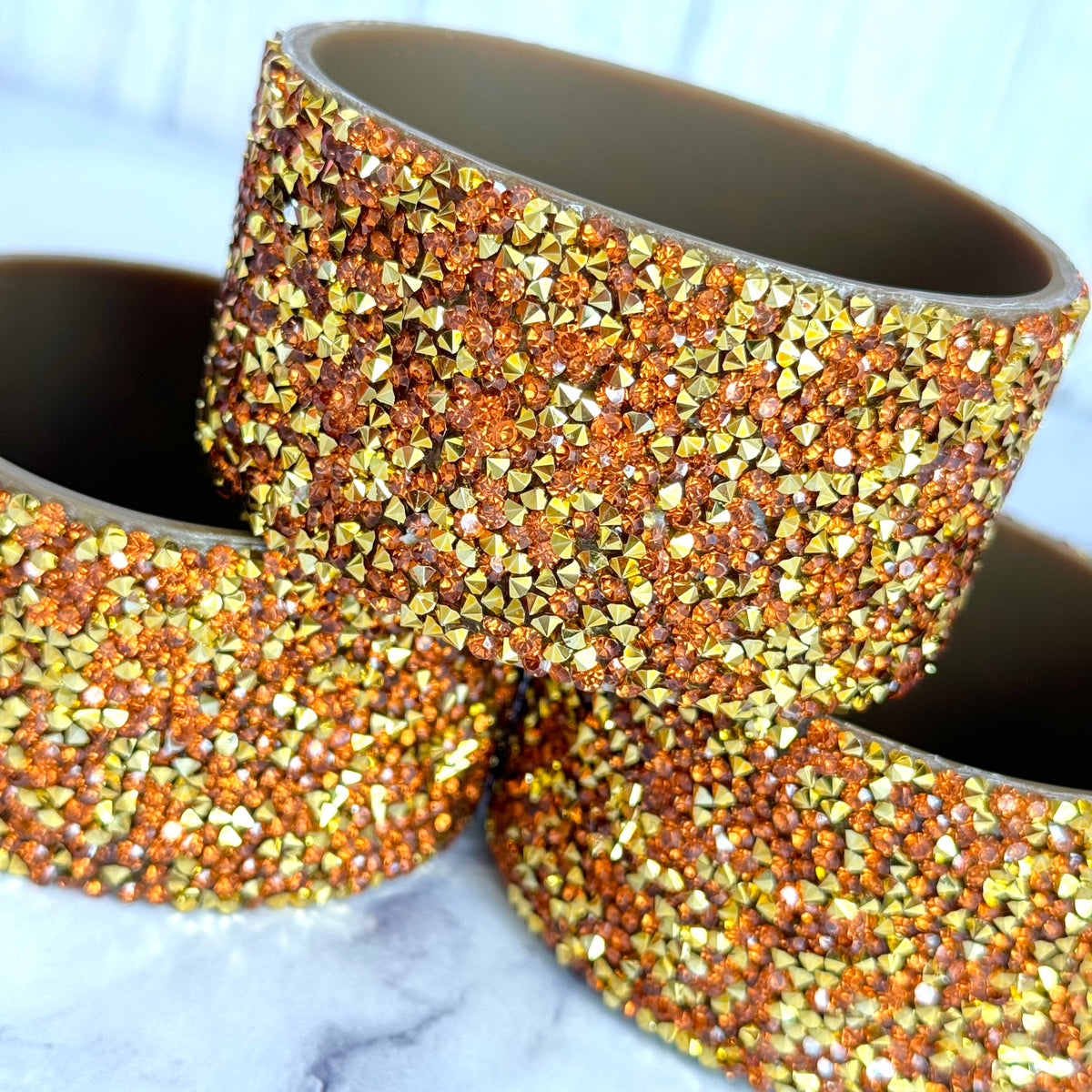 Chocolate Gold Druzy BLING  Boot