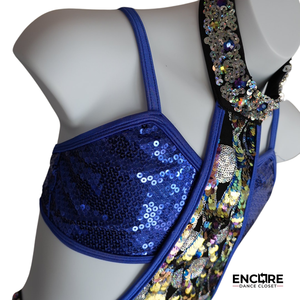 Dazzling Blue Jazzy Costume Set