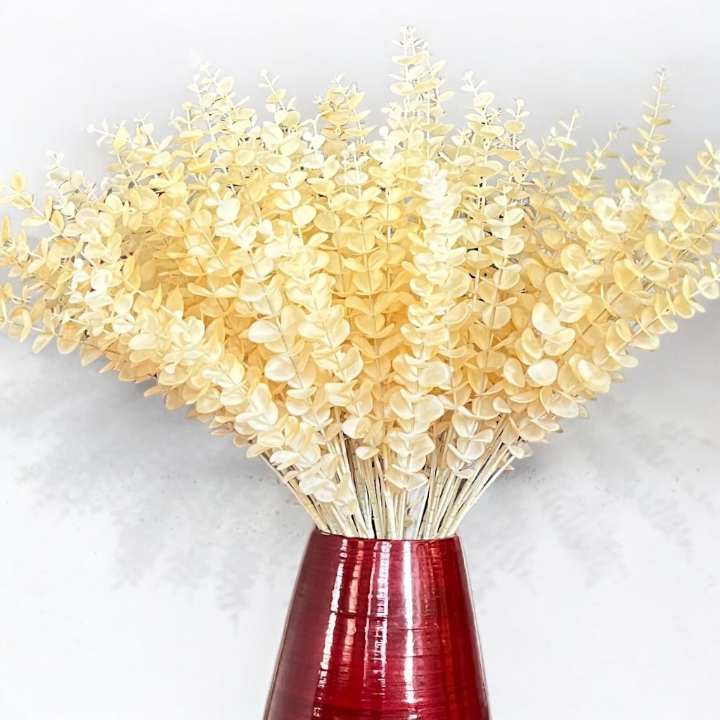 Fake Eucalyptus Stems - Artificial Greenery Leaves For Decor