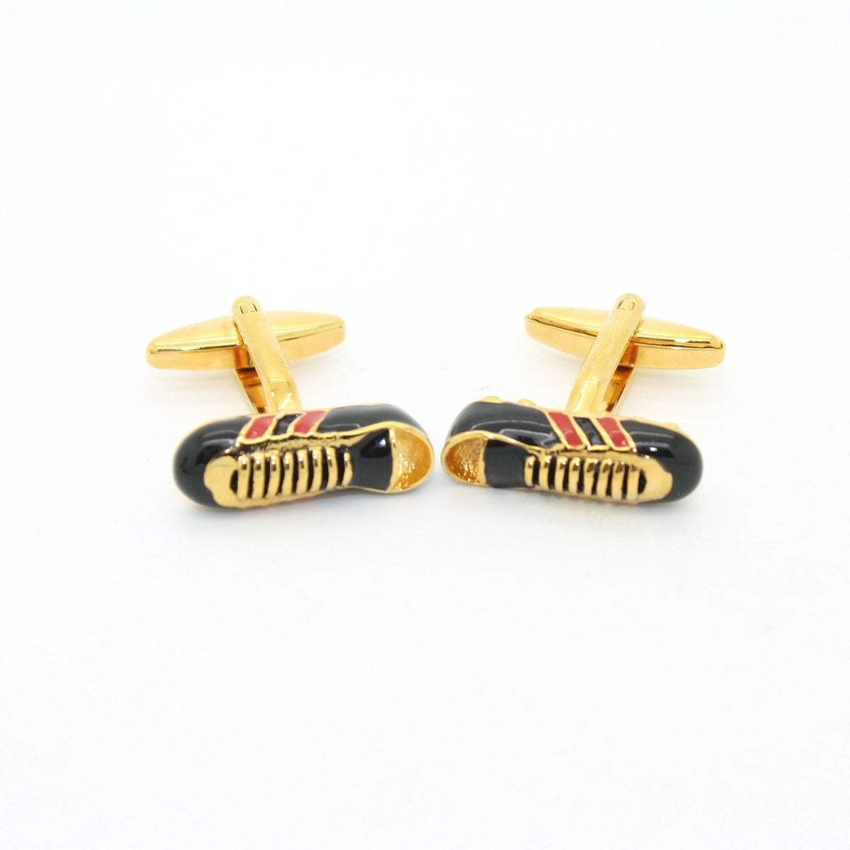 Goldtone Shoe Cuff Links With Jewelry Box