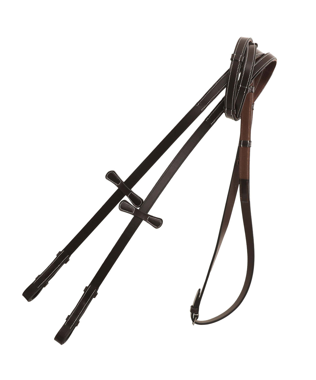 ExionPro Rubber Lined Leather Reins