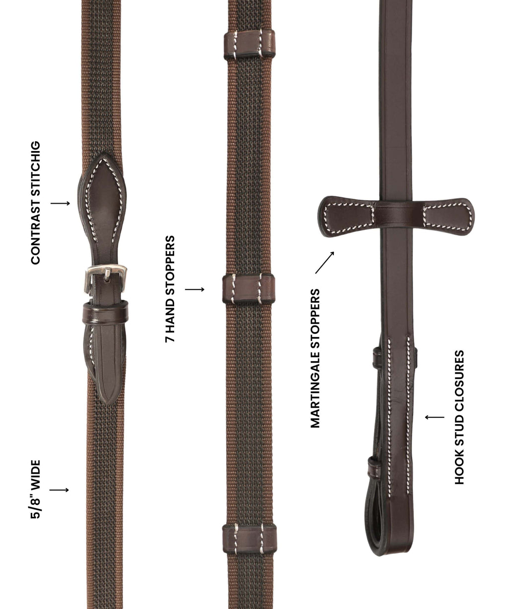 ExionPro Rubberized Web Reins