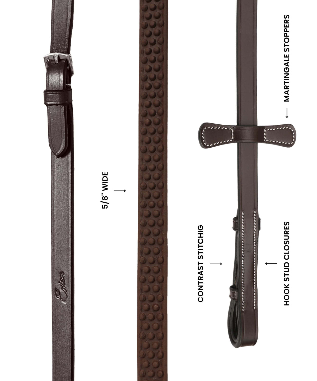 ExionPro Dotted Rubber Reins