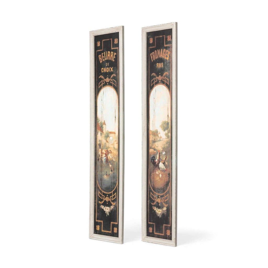 French Country Kitchen Wall Art – Vintage Butter and Cheese Signs
