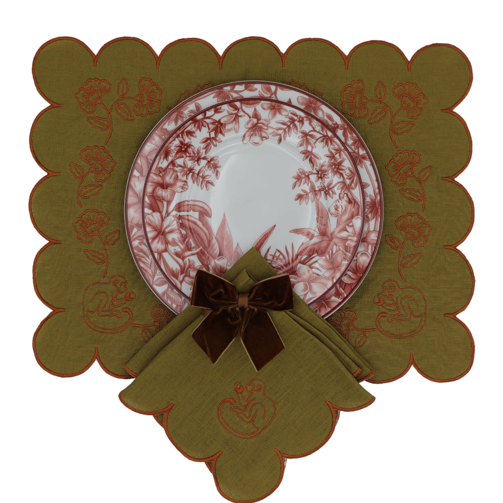 Earthen Pine Placemat - Set of 4