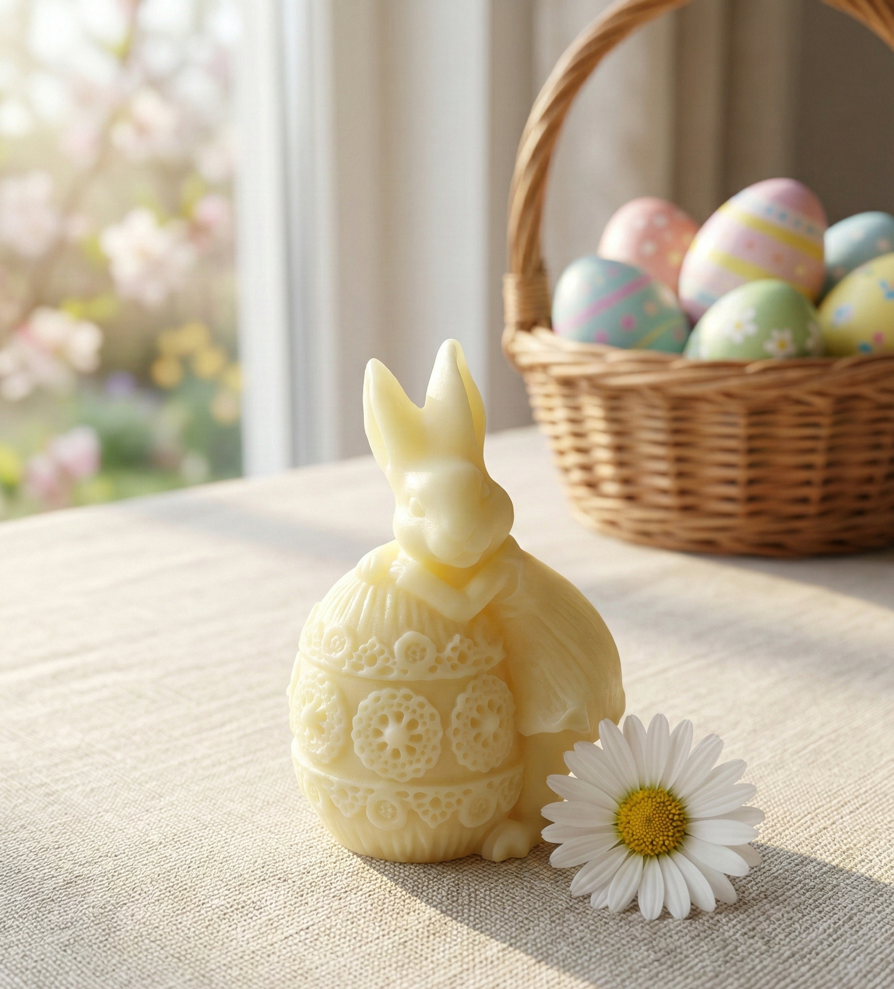 Mini Easter Bunny Candle | Handcrafted Spring Decor