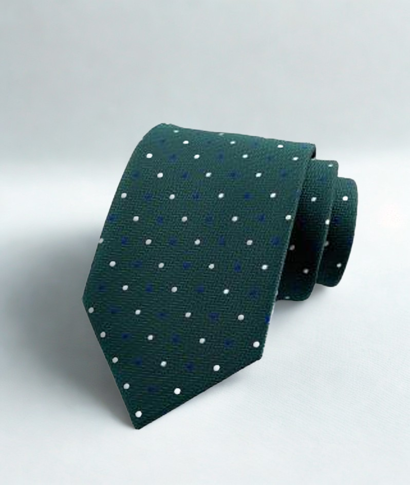 Emerald Dot 3.2" Silk Tie
