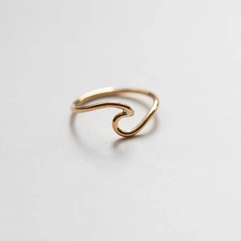 14K Gold filled OCEAN WAVE RING