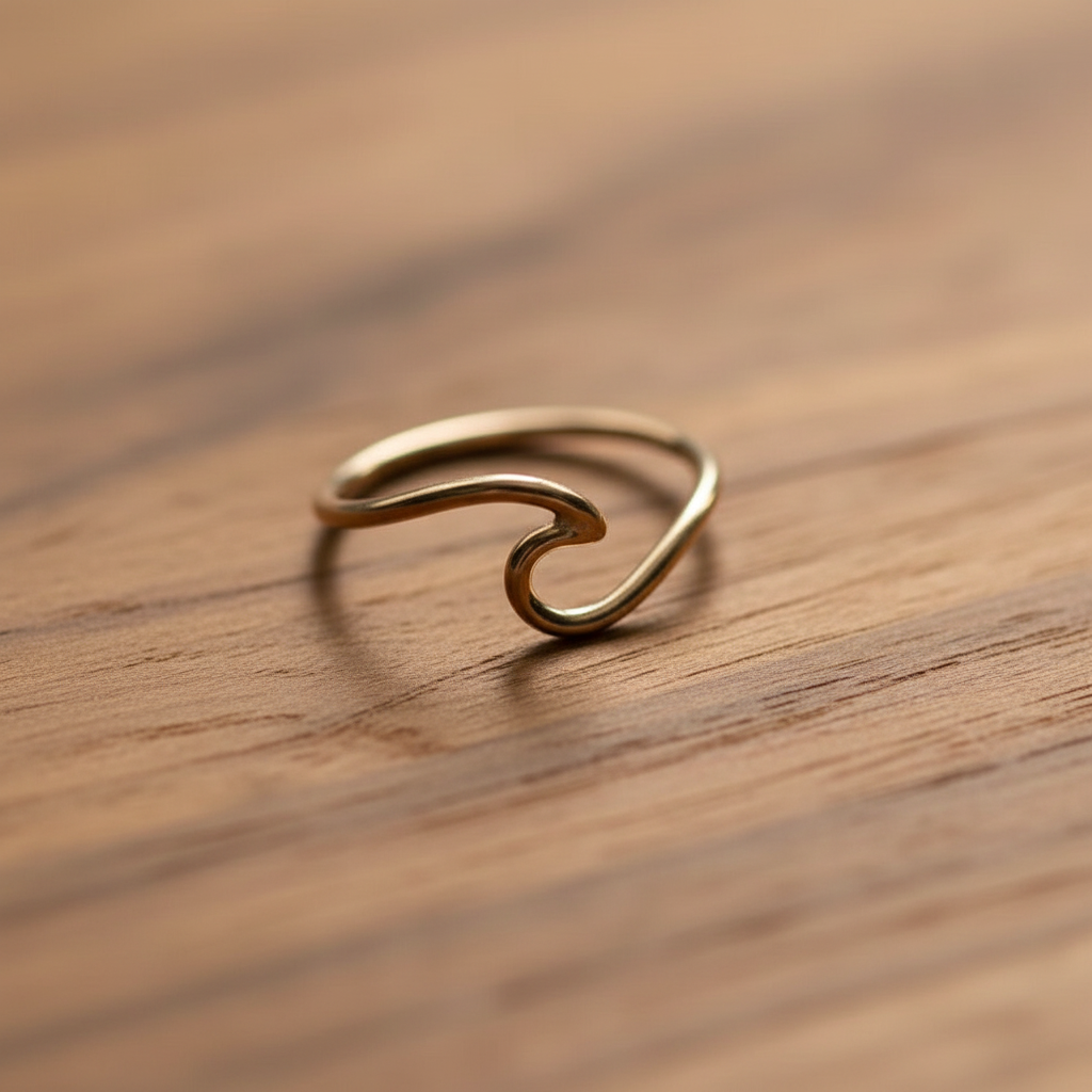 14K Gold filled OCEAN WAVE RING