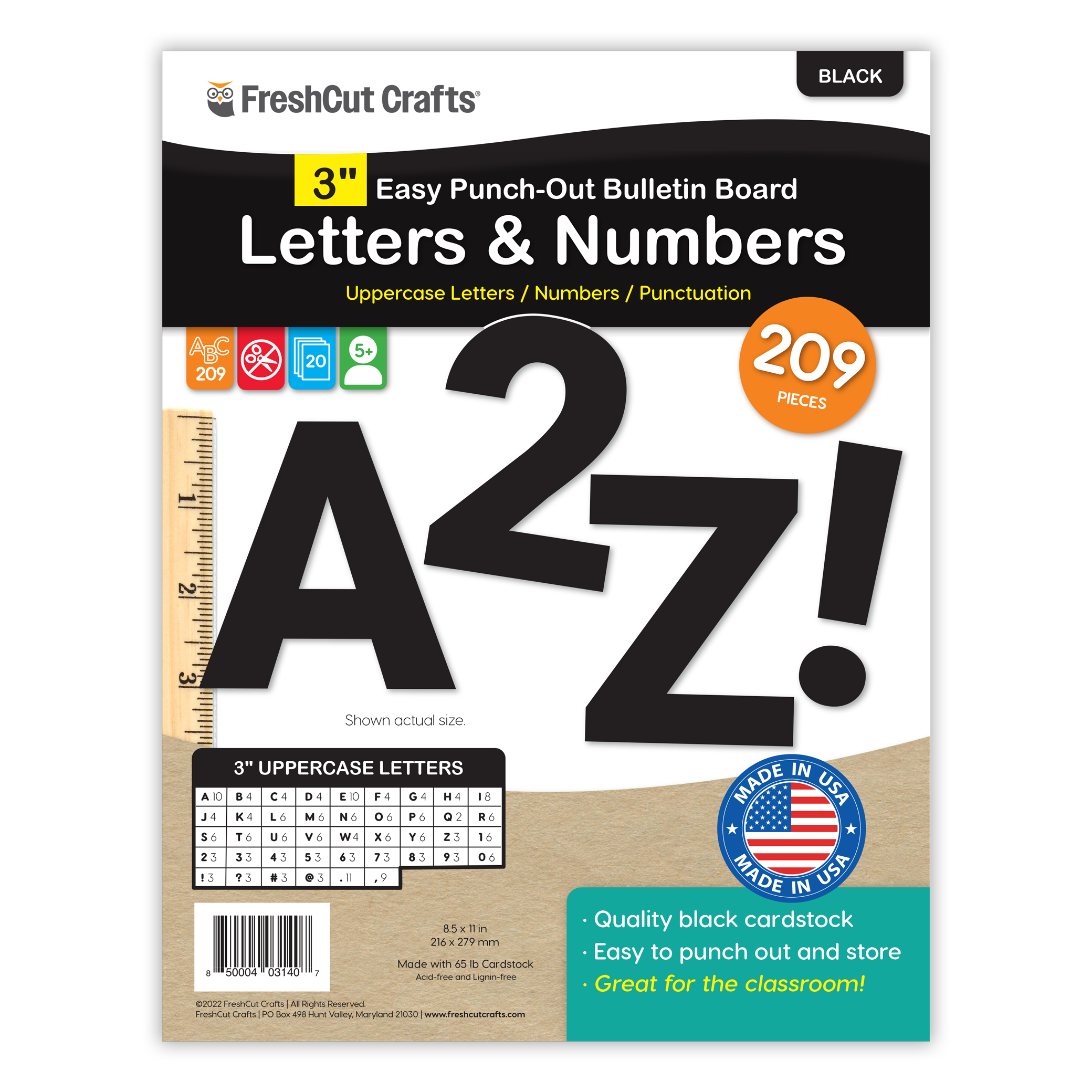 Bulletin Board Letters – 3 inch