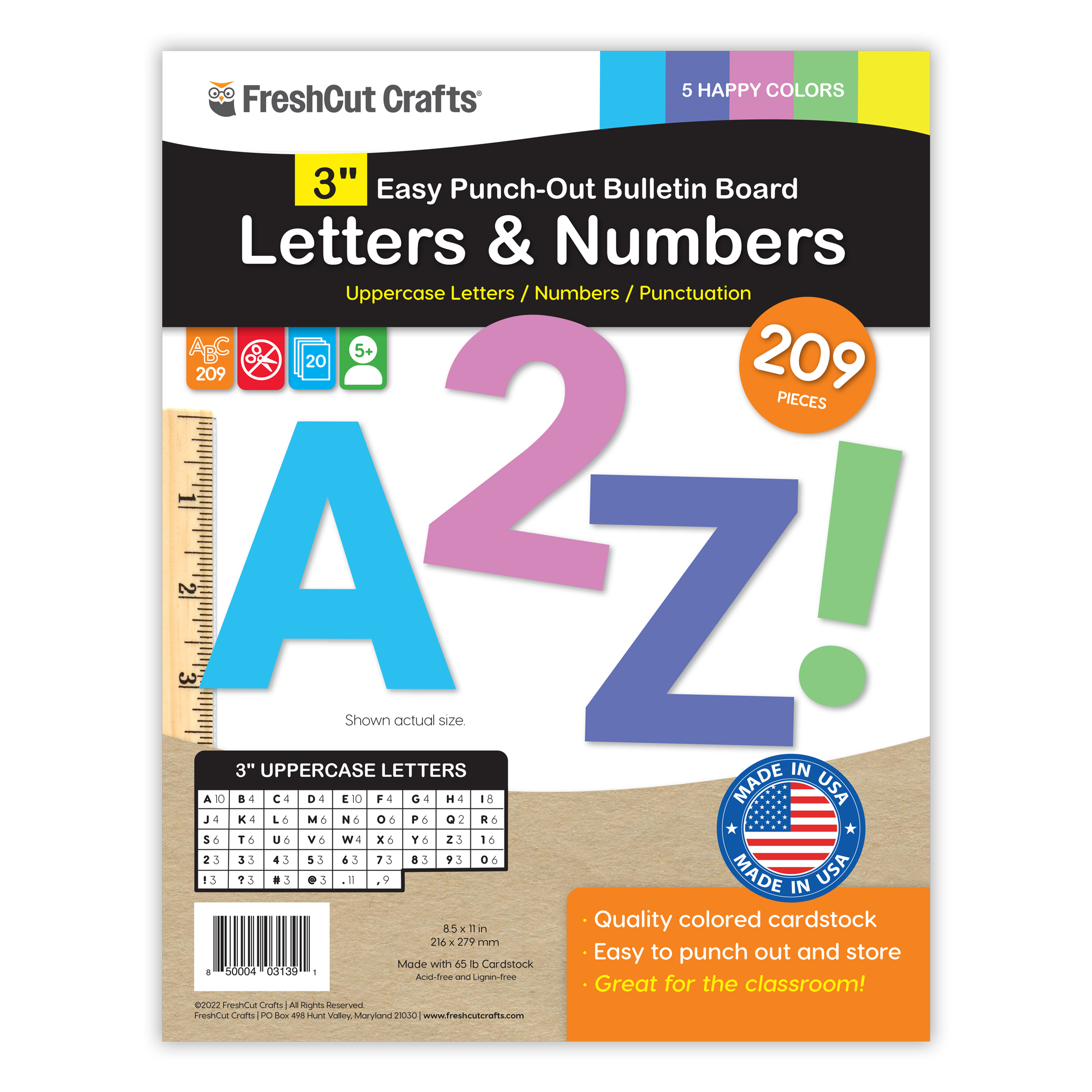 Bulletin Board Letters – 3 inch