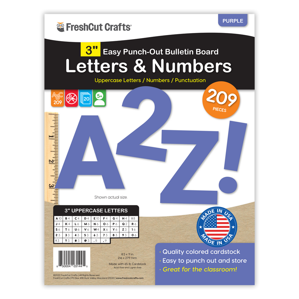 Bulletin Board Letters – 3 inch