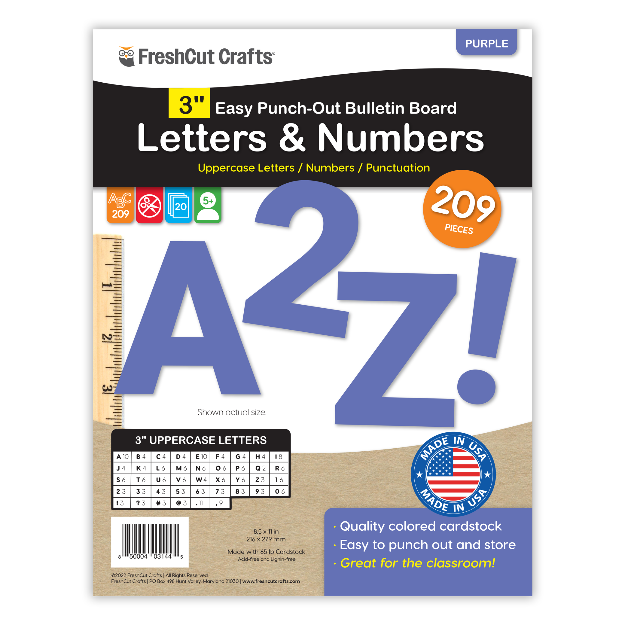Bulletin Board Letters – 3 inch