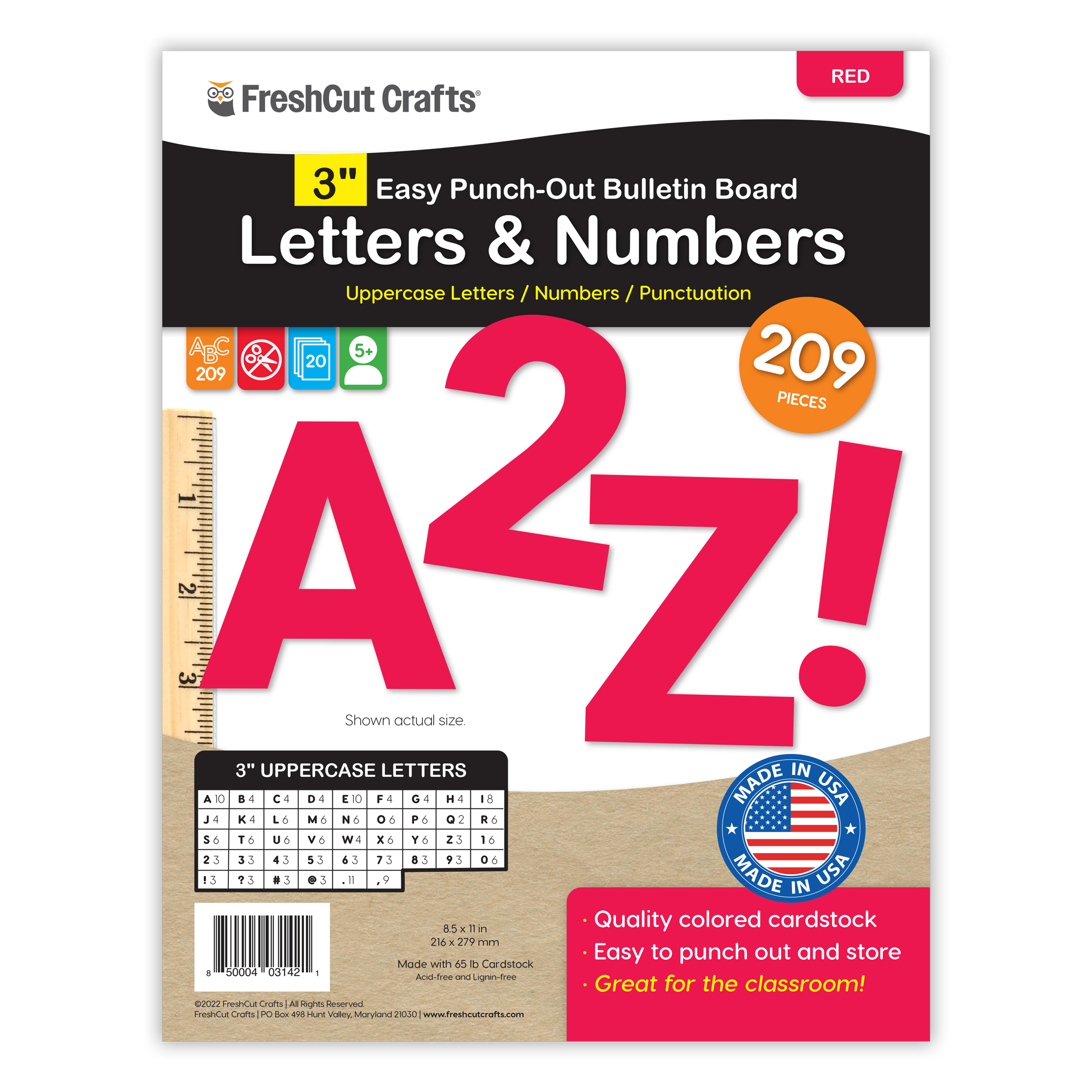 Bulletin Board Letters – 3 inch