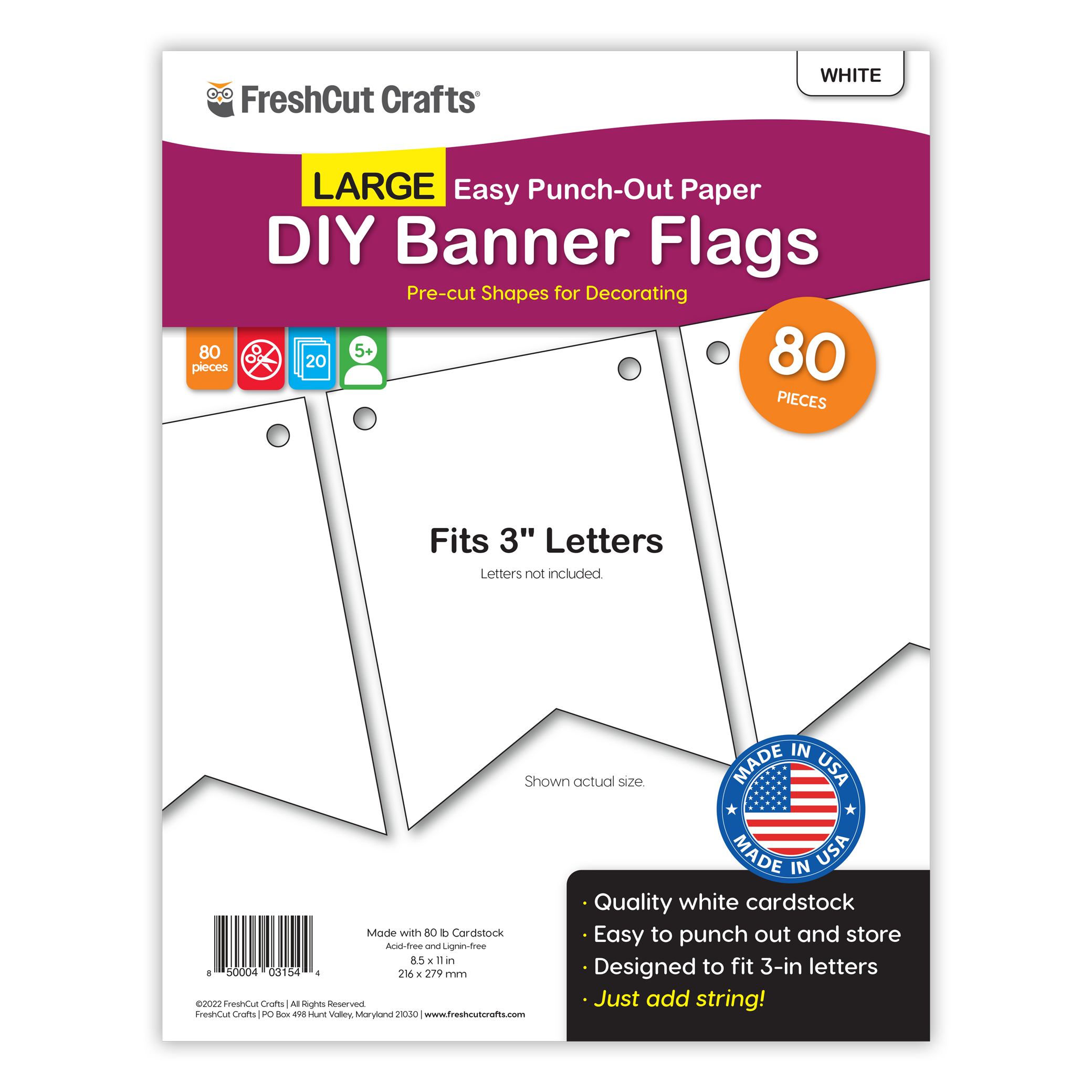 Large DIY Banner Flags