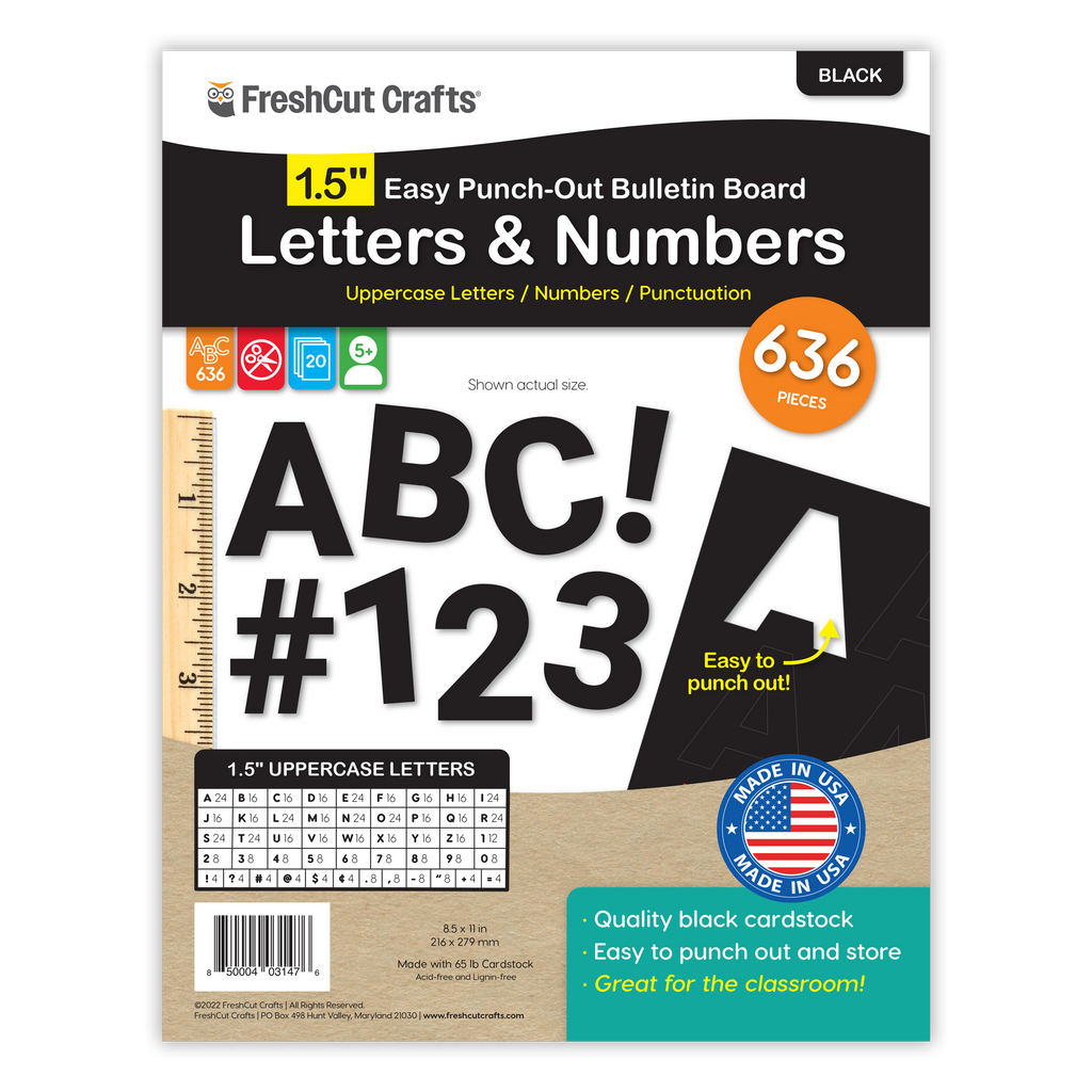 Bulletin Board Letters – 1.5 inch