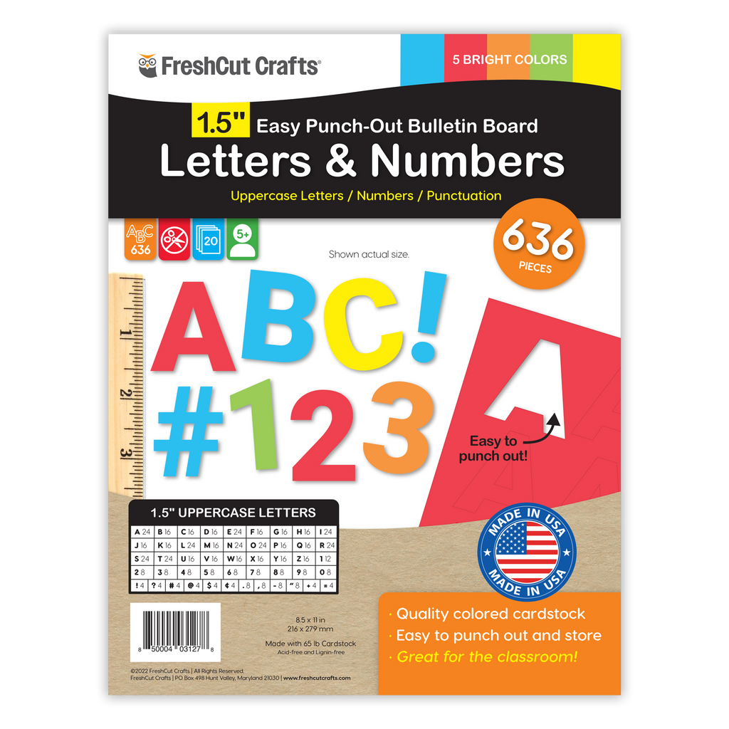 Bulletin Board Letters – 1.5 inch