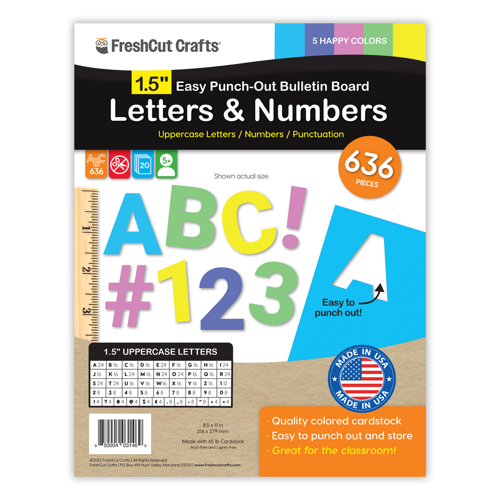 Bulletin Board Letters – 1.5 inch