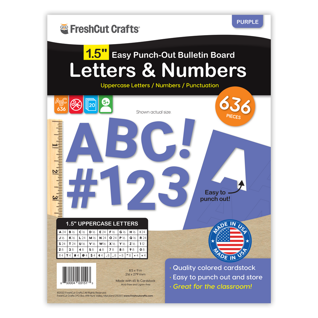 Bulletin Board Letters – 1.5 inch