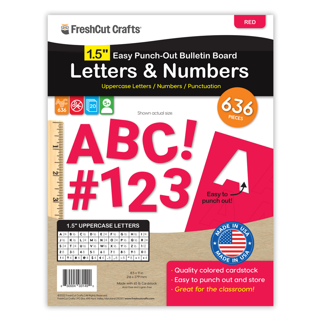 Bulletin Board Letters – 1.5 inch