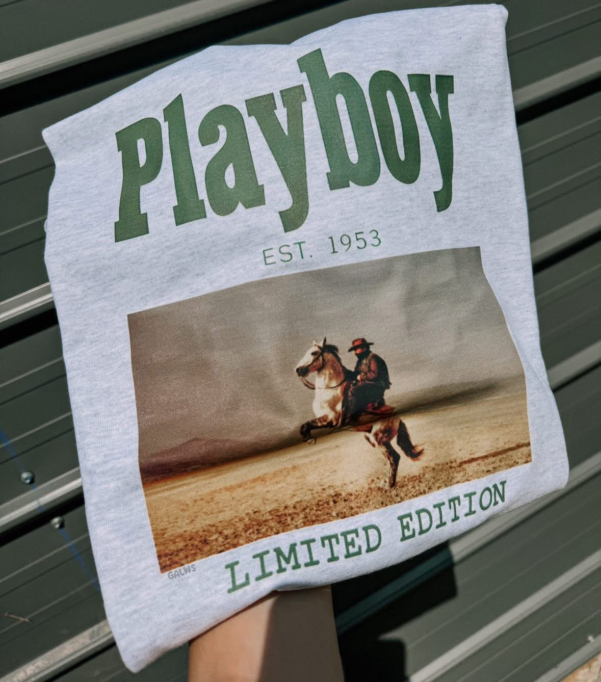Limited edition play cowboy tee or sweatshirt