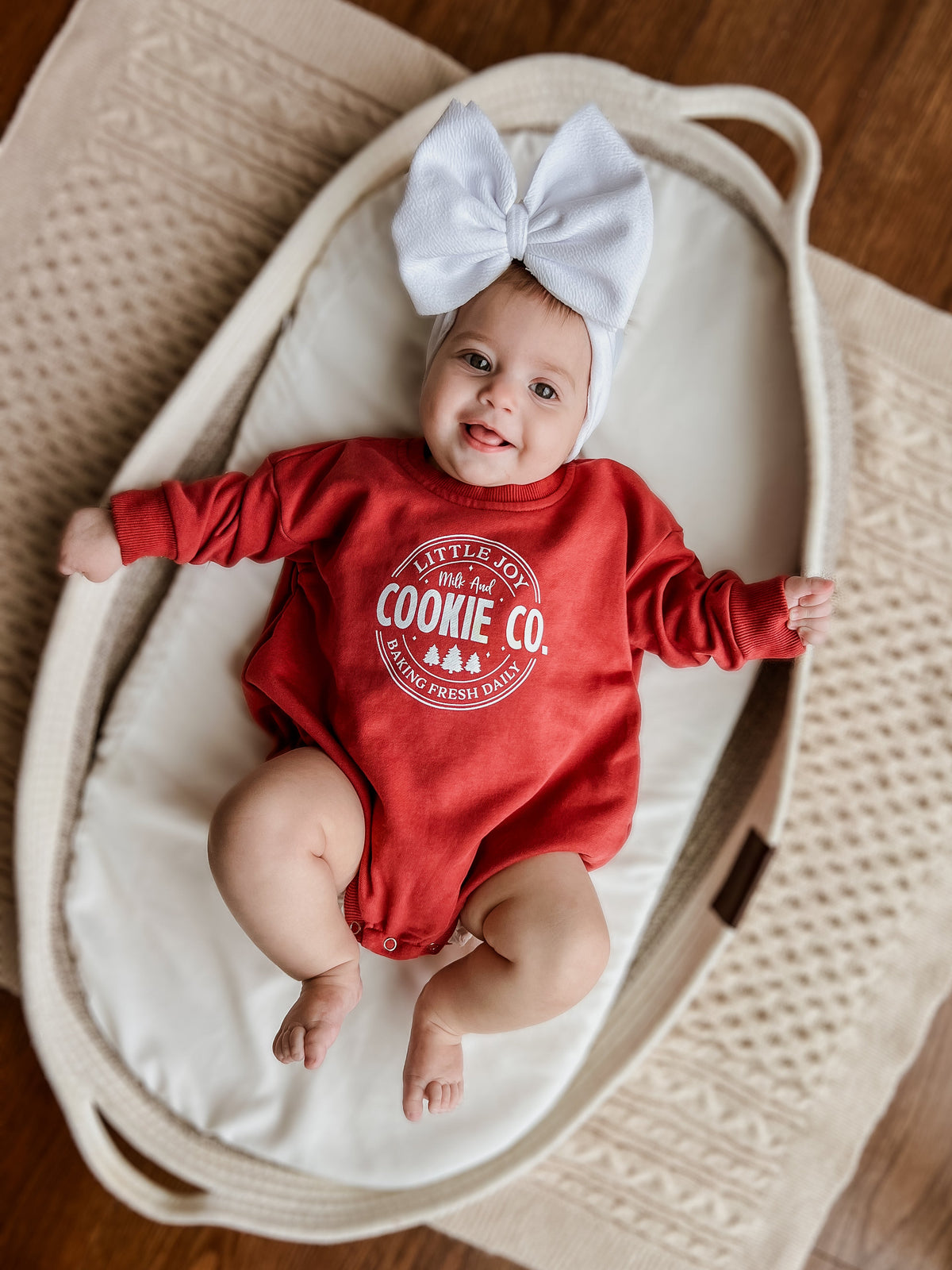 Little Joy Cookie Co. Christmas Sweatshirt Romper