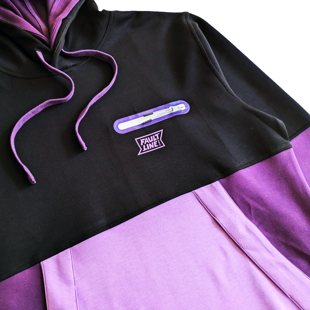 Cloud 9 Tech Hoodie - Black/Purple