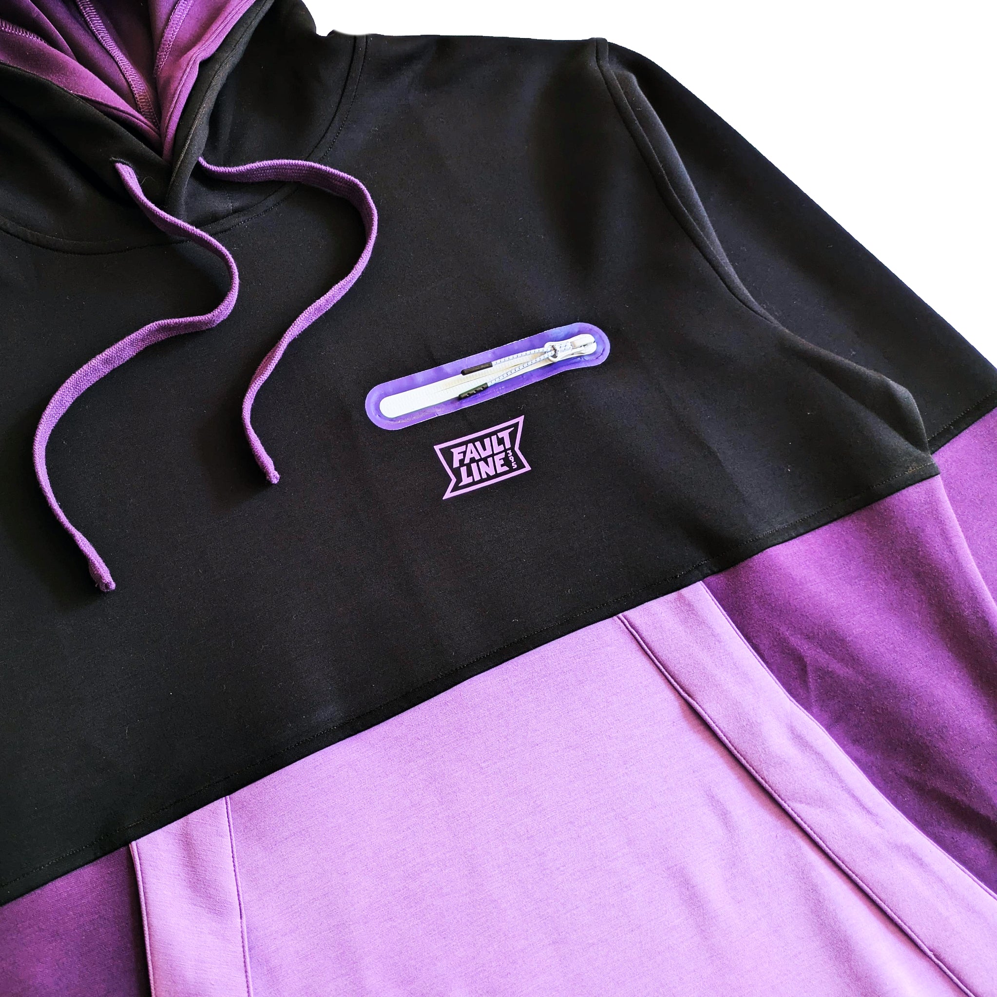 Cloud 9 Tech Hoodie - Black/Purple